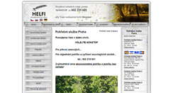 Desktop Screenshot of pohrebnisluzba-helfi.cz