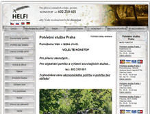 Tablet Screenshot of pohrebnisluzba-helfi.cz